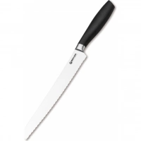 Кухонный хлебный нож Bker Core Professional Bread Knife, 220 мм, сталь X50CrMoV15, рукоять пластик купить в Иркутске