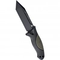 Нож с фиксированным клинком EX-F02 Black Tanto Blade, OD Green Handle 11.4 см. купить в Иркутске