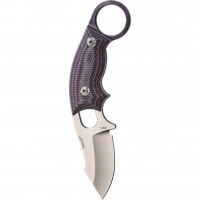 Нож с фиксированным клинком Hogue EX-F03, сталь 154CM Stone-Tumbled Clip Point, рукоять стеклотекстолит G-Mascus® — Purple 5.7 см. купить в Иркутске