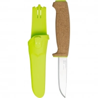 Нож с фиксированным лезвием Morakniv Floating Knife (S) Lime, сталь Sandvik 12C27, пробковая ручка купить в Иркутске