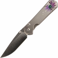 Нож складной Chris Reeve Large Sebenza 21 Agate Cabochon, сталь CPM-S35VN, рукоять титан купить в Иркутске