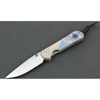 Нож складной Chris Reeve Large Sebenza 21 Almandine Cabochon, сталь CPM-S35VN, рукоять титан купить в Иркутске