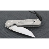 Нож складной Chris Reeve Large Sebenza 21 Unique Graphics In Reverse Silver Contrast, сталь CPM-S35VN, рукоять титан купить в Иркутске