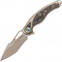 Нож складной Rikeknife Unicorn, сталь M390, Blue Carbon купить в Иркутске