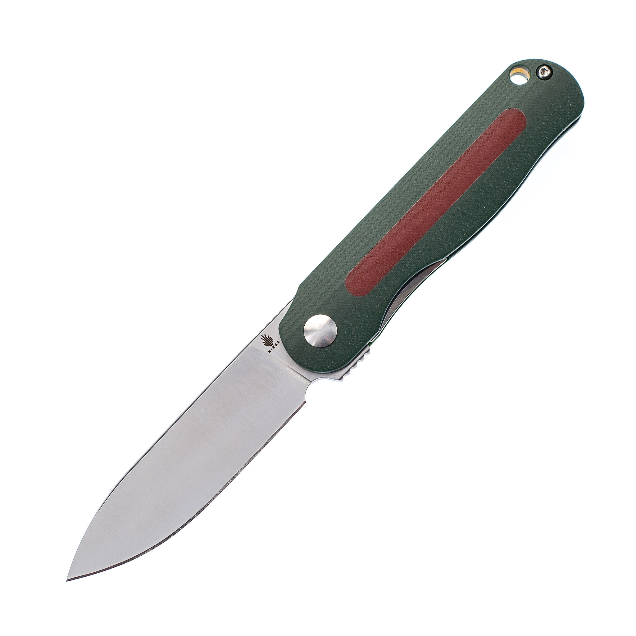 Складной нож Kizer Ltt Vind Mini Green, сталь N690, рукоять G10