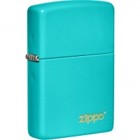 Зажигалка Classic Flat Turquoise ZIPPO Logo купить в Иркутске