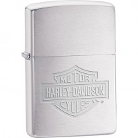 Зажигалка ZIPPO Harley-Davidson®, латунь/сталь с покрытием Brushed Chrome, серебристая, 36х12×56 мм купить в Иркутске