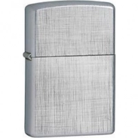 Зажигалка ZIPPO Linen Weave с покрытием Brushed Chrome, латунь/сталь, серебристая, матовая, 36x12x56 мм купить в Иркутске