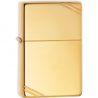 Зажигалка ZIPPO Vintage™ с покрытием High Polish Brass купить в Иркутске